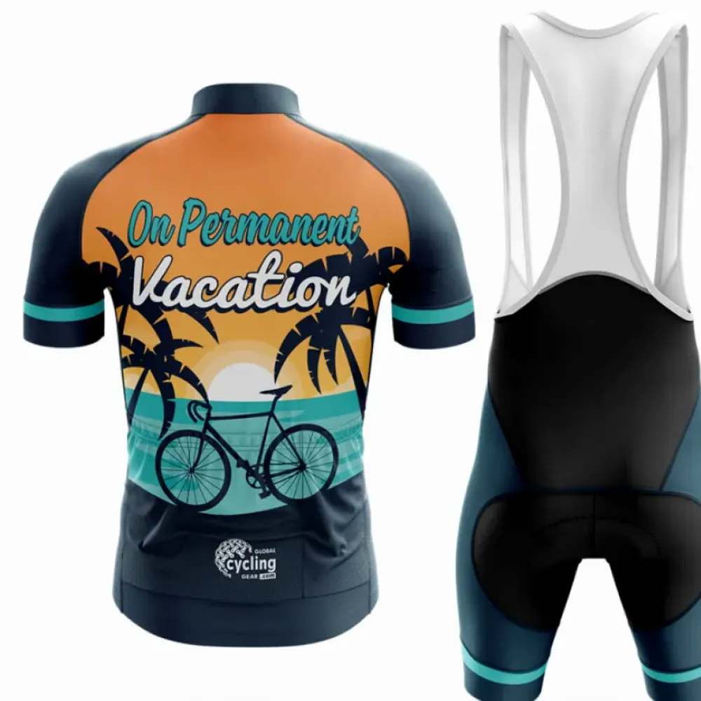 Cycling Kit On Permanent Vacation Navy/Teal/Orange
