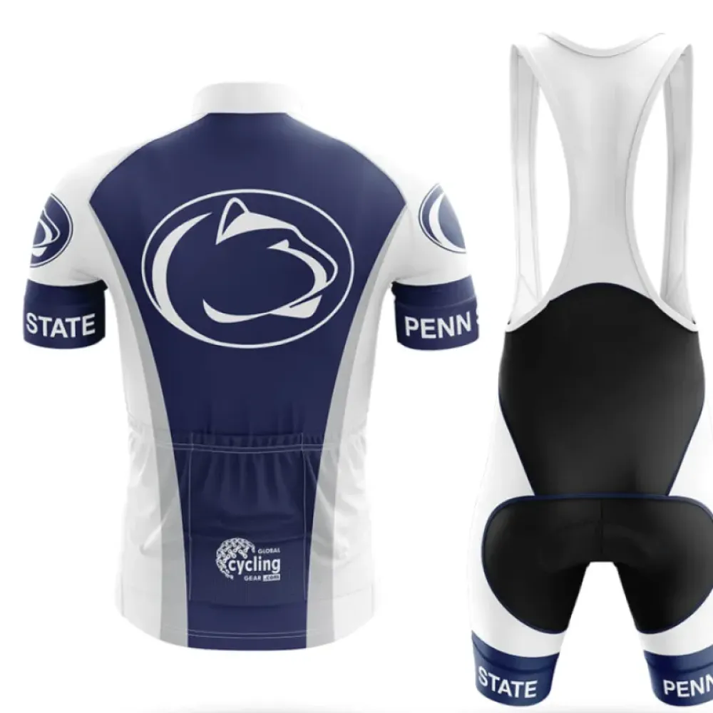 Pennsylvania State University Cycling Kit Full Set Navy/White/Black
