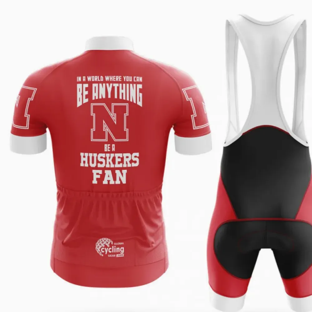 Nebraska Huskers Fan Cycling Kit Red/Black/White