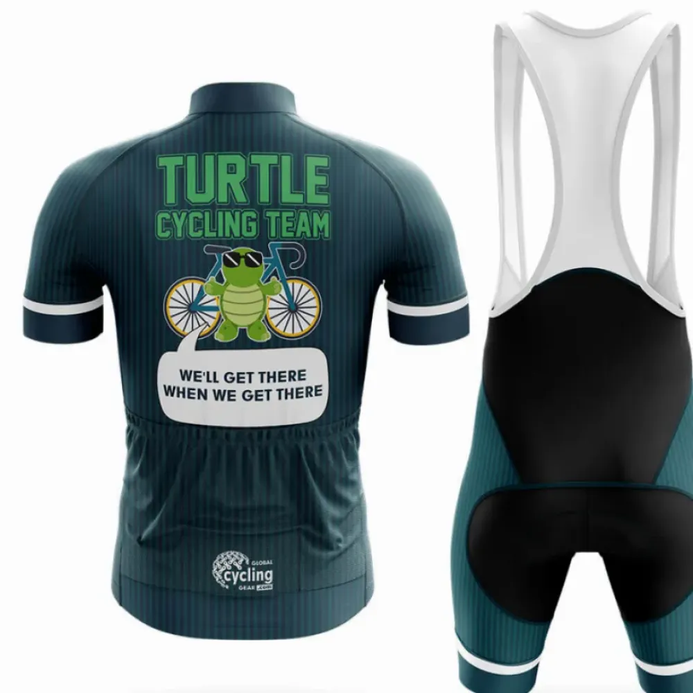 Turtle Cycling Team V6 Long Sleeve Teal/Green/Black