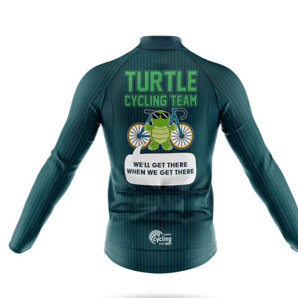Turtle Cycling Team V6 Long Sleeve Teal/Green/Black
