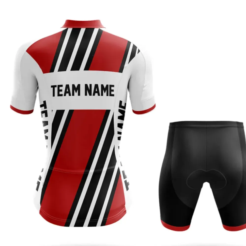 Custom Team Name M5 Striped Red/White/Black