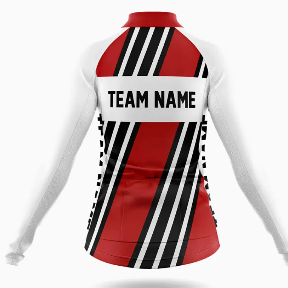 Custom Team Name M5 Striped Red/White/Black