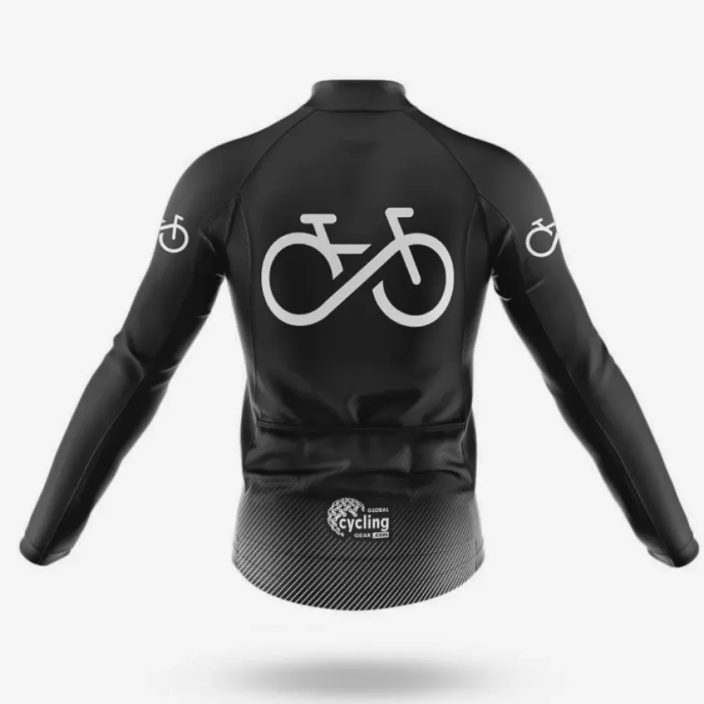 Bike Forever Cycling Jersey Black/White/Grey