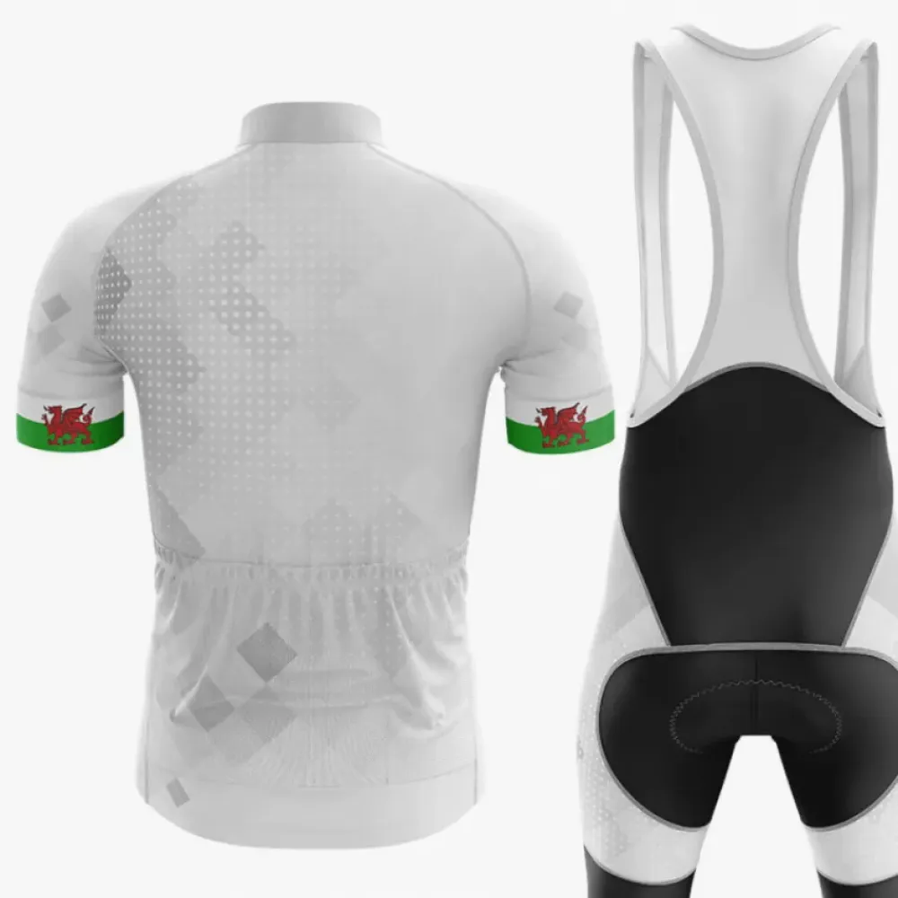 Wales Cycling Bibs Ver.2 Breathable White/Black/Grey