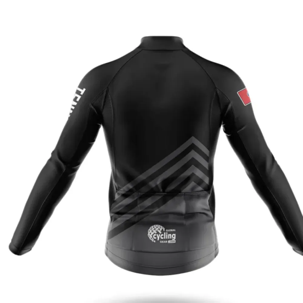 Tennessee S4 Black Cycling Jersey Long Sleeve Tennessee/Black/White