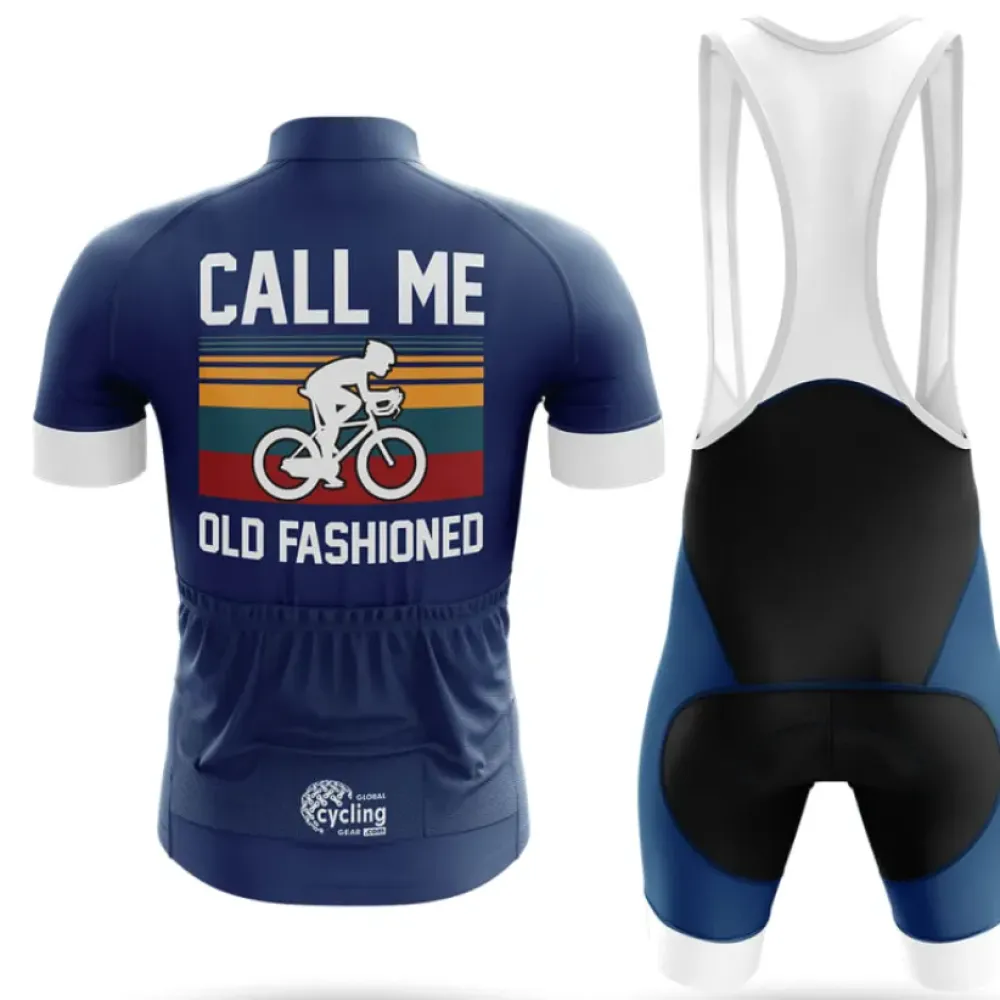 Old Fashioned Navy Cycling Jersey Ver.2