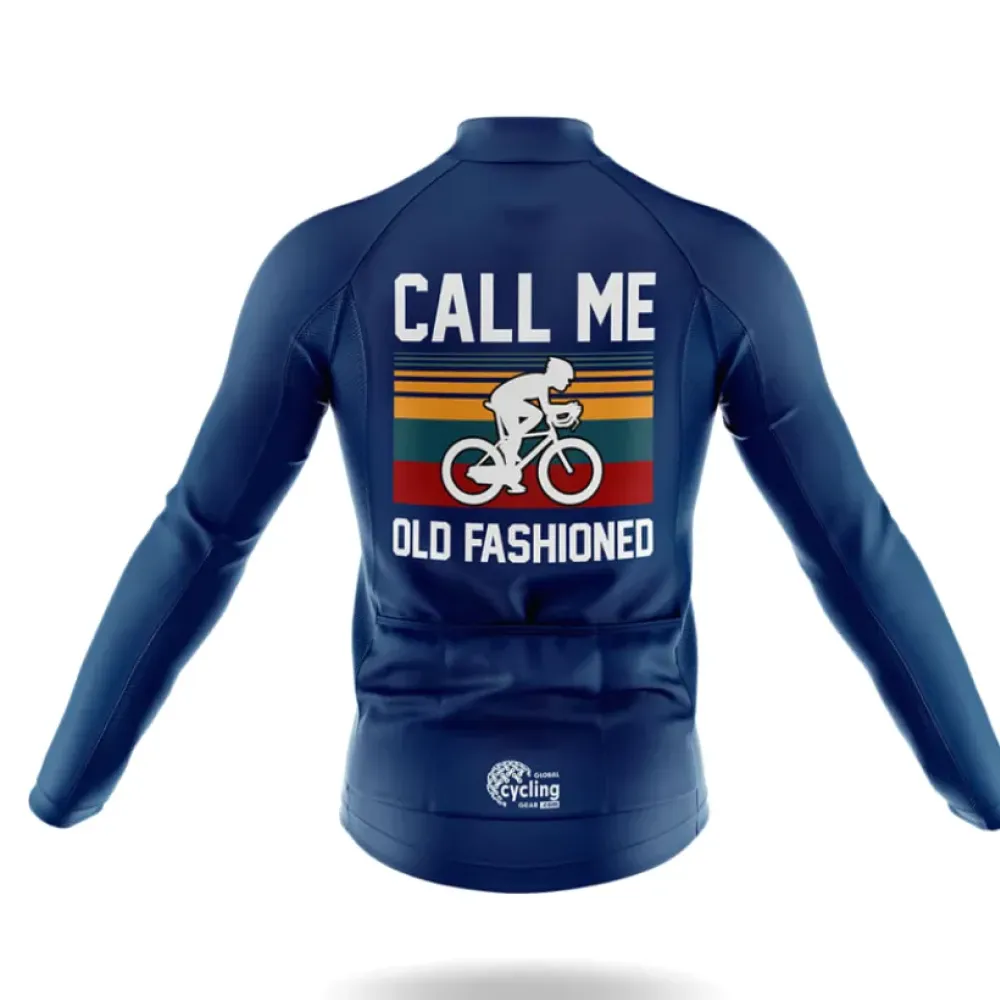 Old Fashioned Navy Cycling Jersey Ver.2