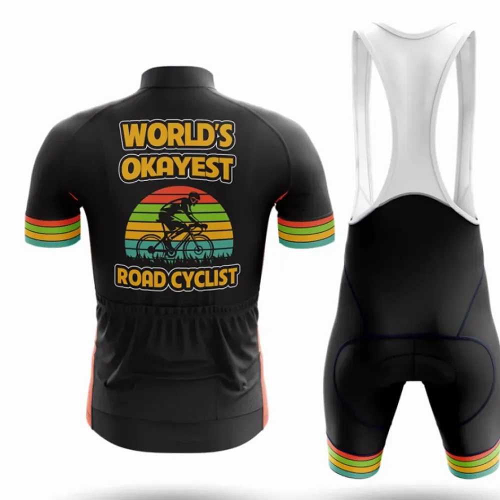 Cycling Gear Lab World's Okayest Bibs Black/Green/Red