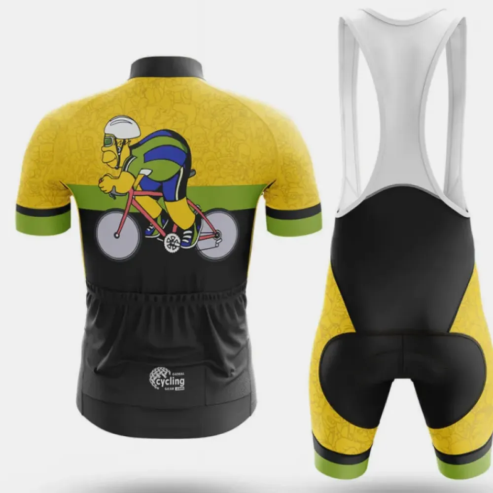 Cartoon Cycling Jersey Yellow/Green/Black