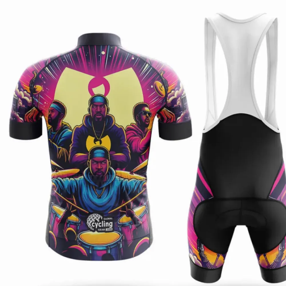 Wu Tang Cycling Kit Unique Design Purple/Yellow/Black
