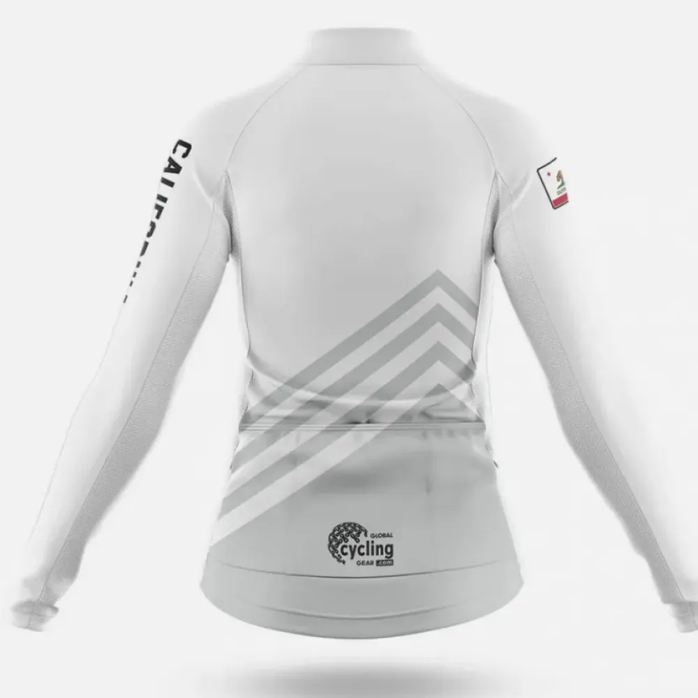 California S4 Cycling Jersey White/Grey/Black