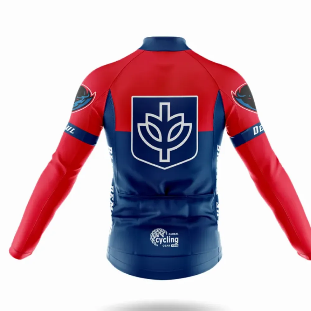 DePaul University Cycling Jersey Modern Navy/Red/Blue