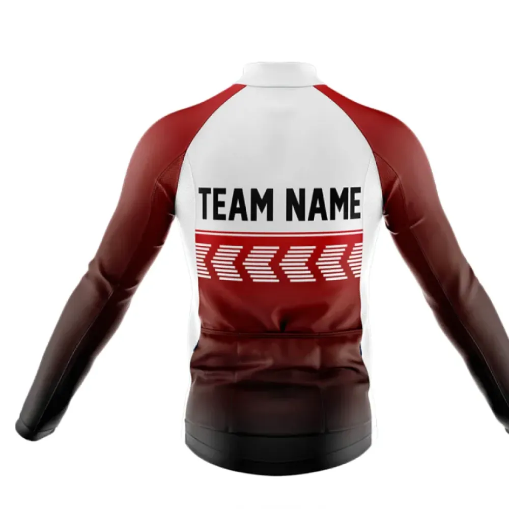 Custom Team Name S4 Red Cycling Kit Full Set Red/Black/White