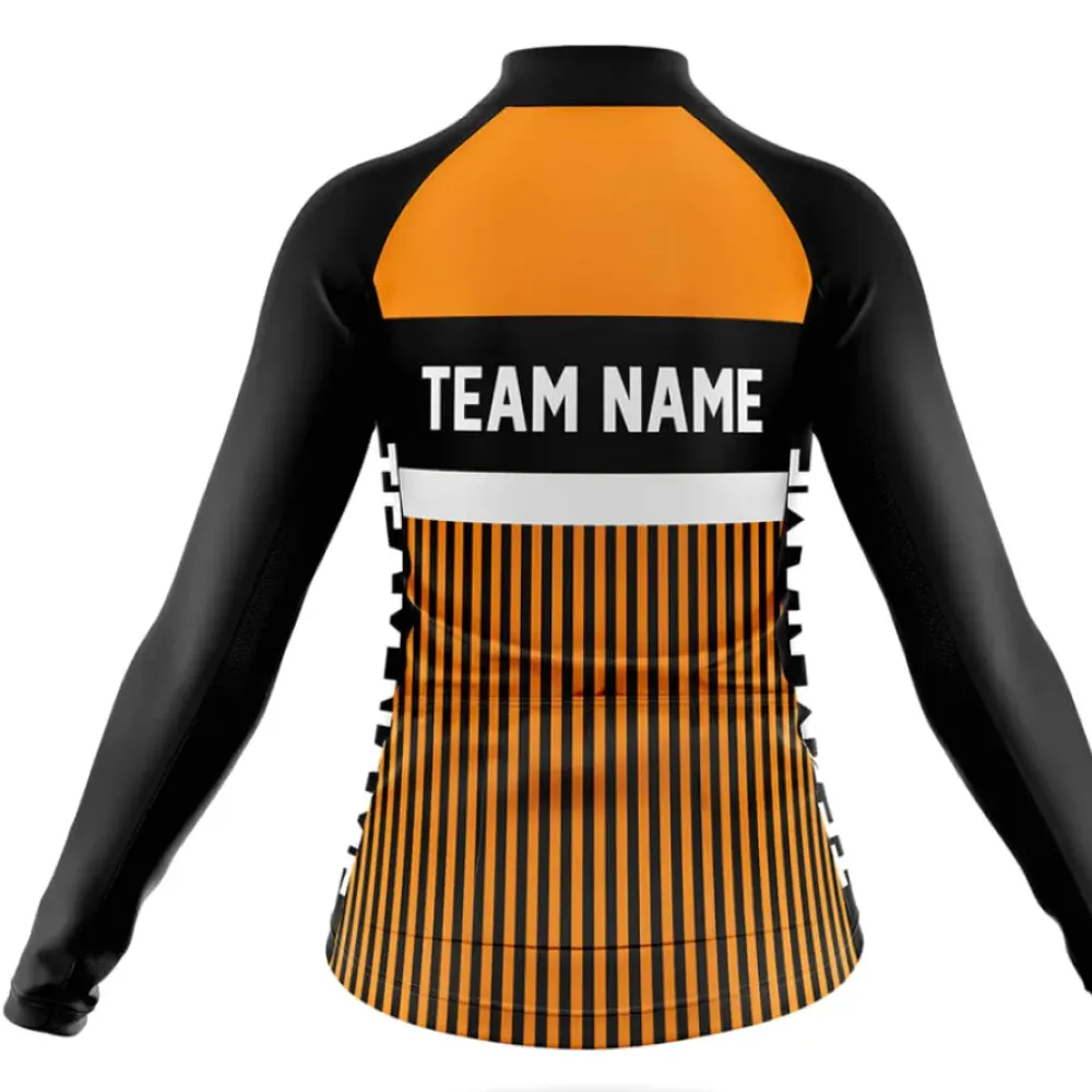 Custom Team Name M6 Yellow - Women's Cycling Jersey //