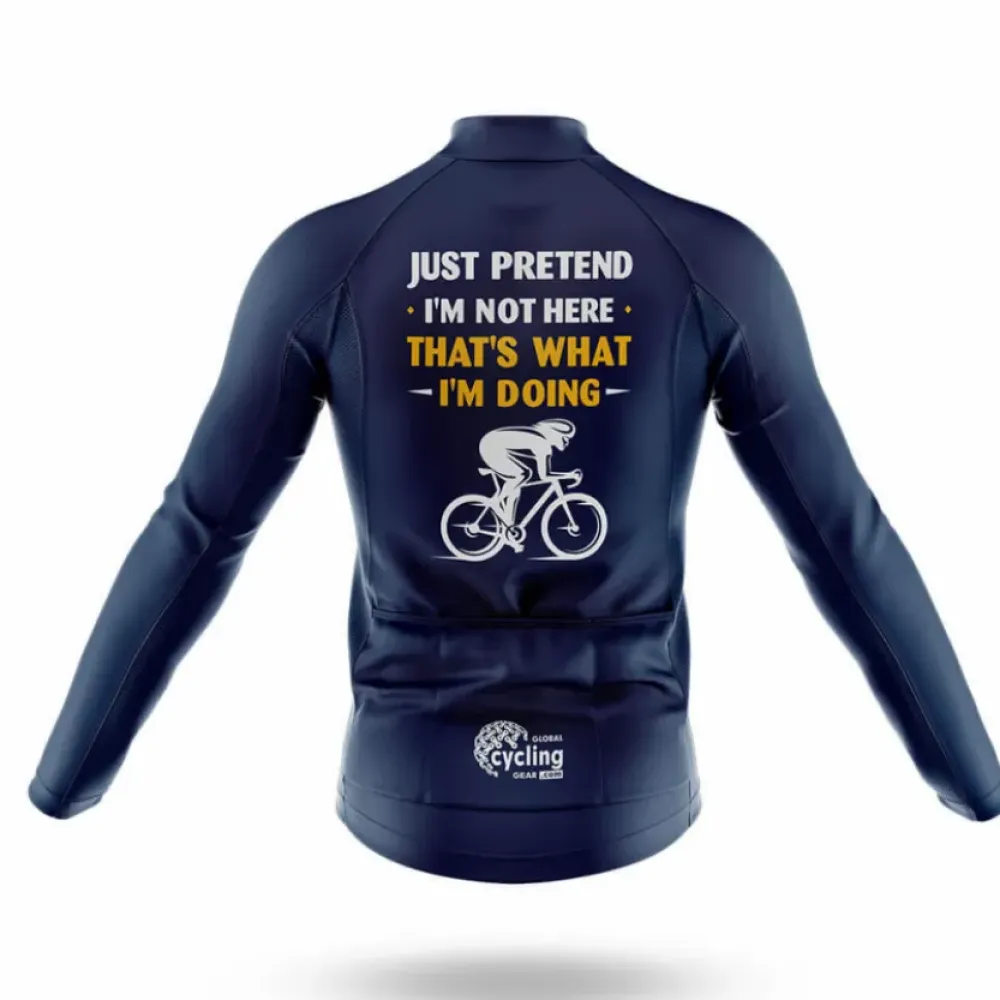 Just Pretend Cycling Jersey Navy/Yellow/White