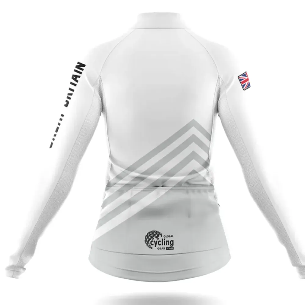 Great Britain S5 Women Cycling Shorts White/Black/Great Britain
