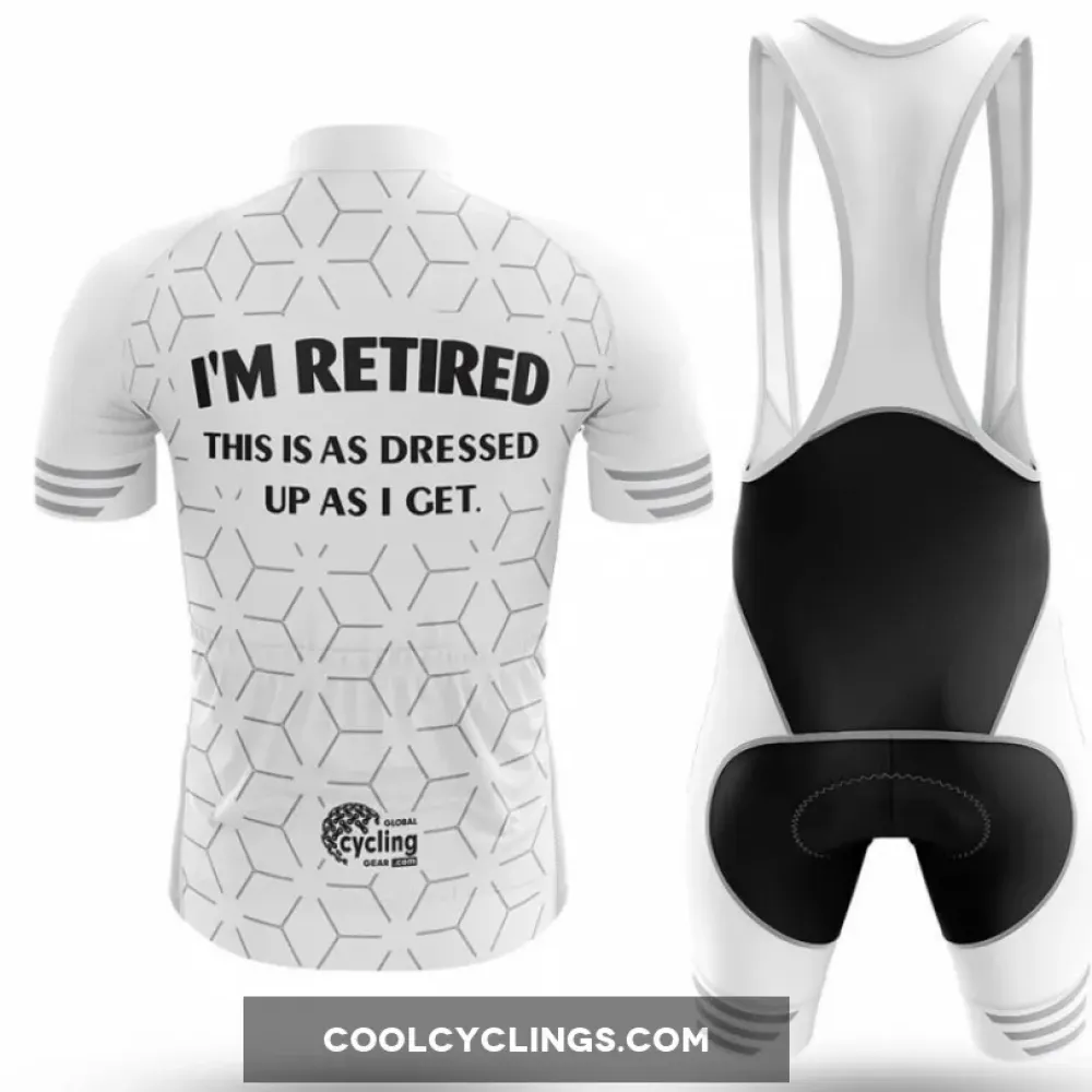 Retired V4 Cycling Jersey White/Grey/Black