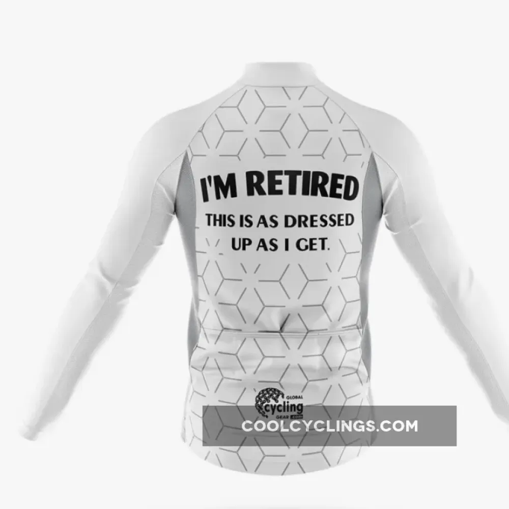 Retired V4 Cycling Jersey White/Grey/Black