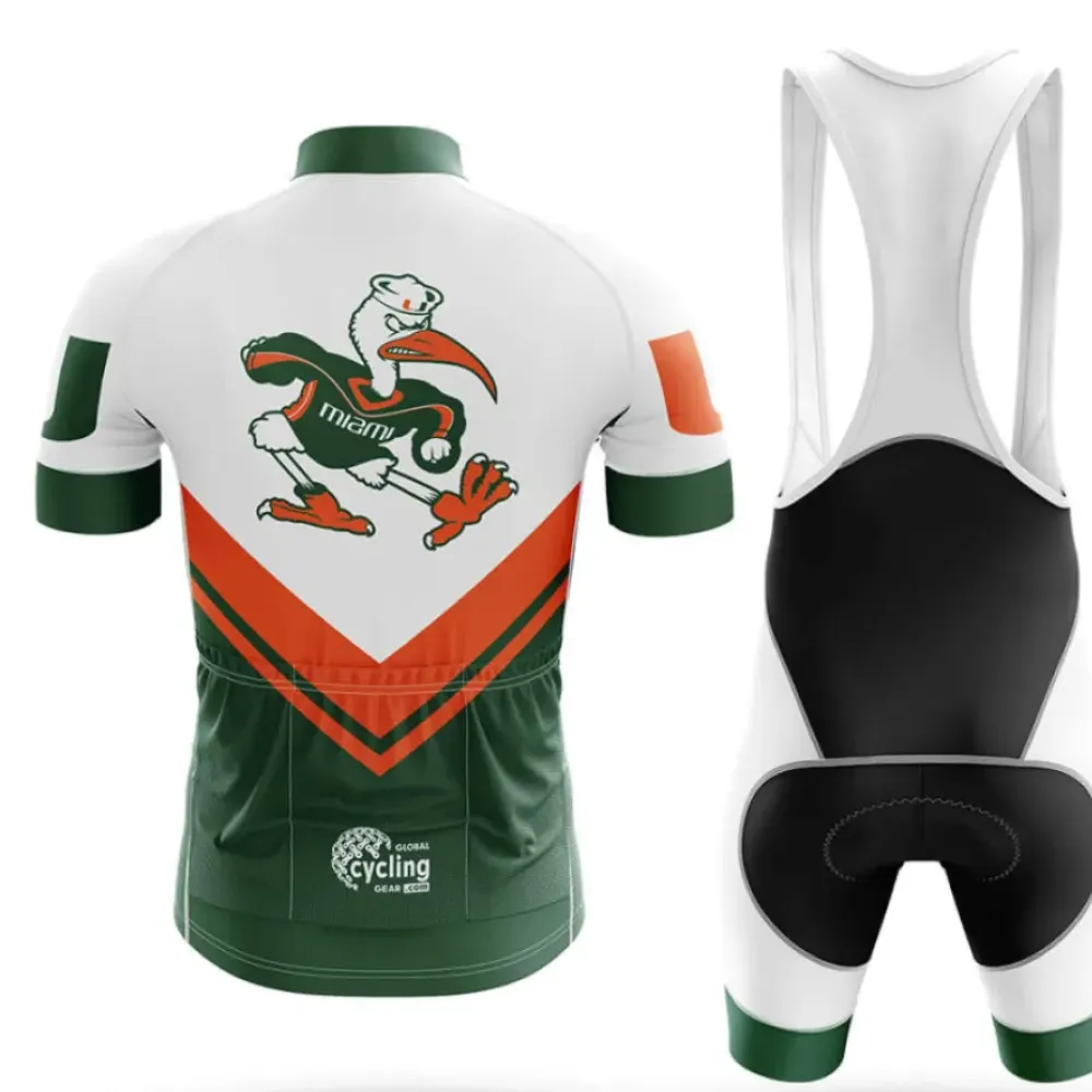 Hurricanes Long Sleeve Cycling Jersey Ver.3 Eagle Green/White/Orange