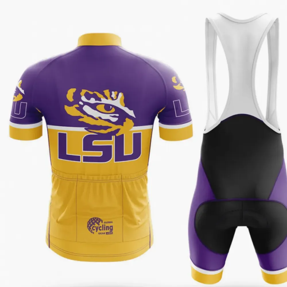 LSU Tigers Eye Cycling Jersey Purple/Gold/White