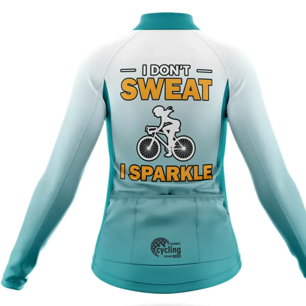 Sparkle Women Cycling Kit White/Teal/Grey