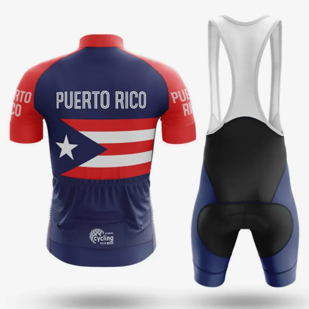 Puerto Rico S5 Cycling Jersey Navy/Red/White