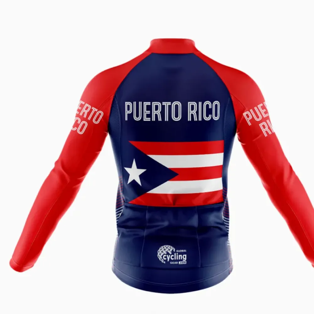 Puerto Rico S5 Cycling Jersey Navy/Red/White