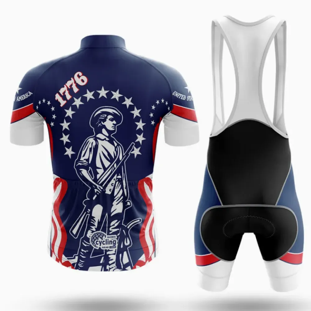United States 1776 Minutemen Cycling Jersey Navy/Red/White