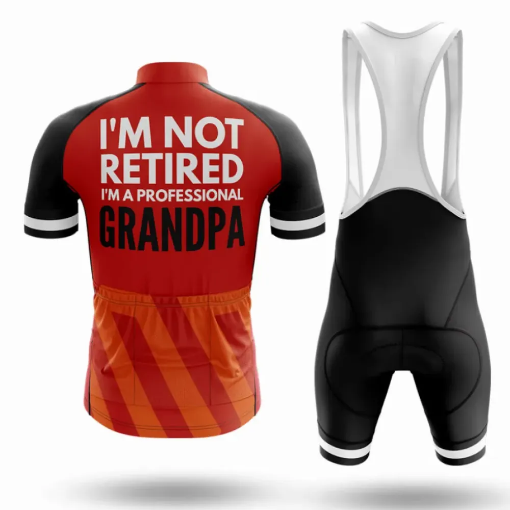 Professional Grandpa Retired Orange/Black/Red