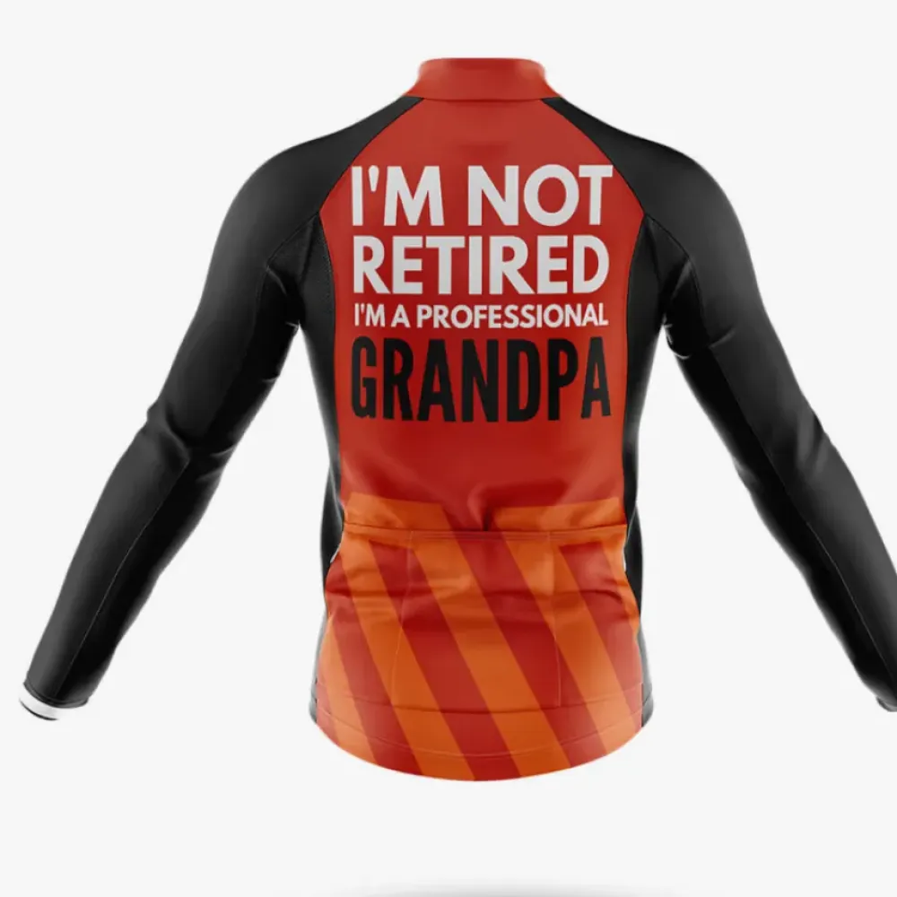 Professional Grandpa Retired Orange/Black/Red