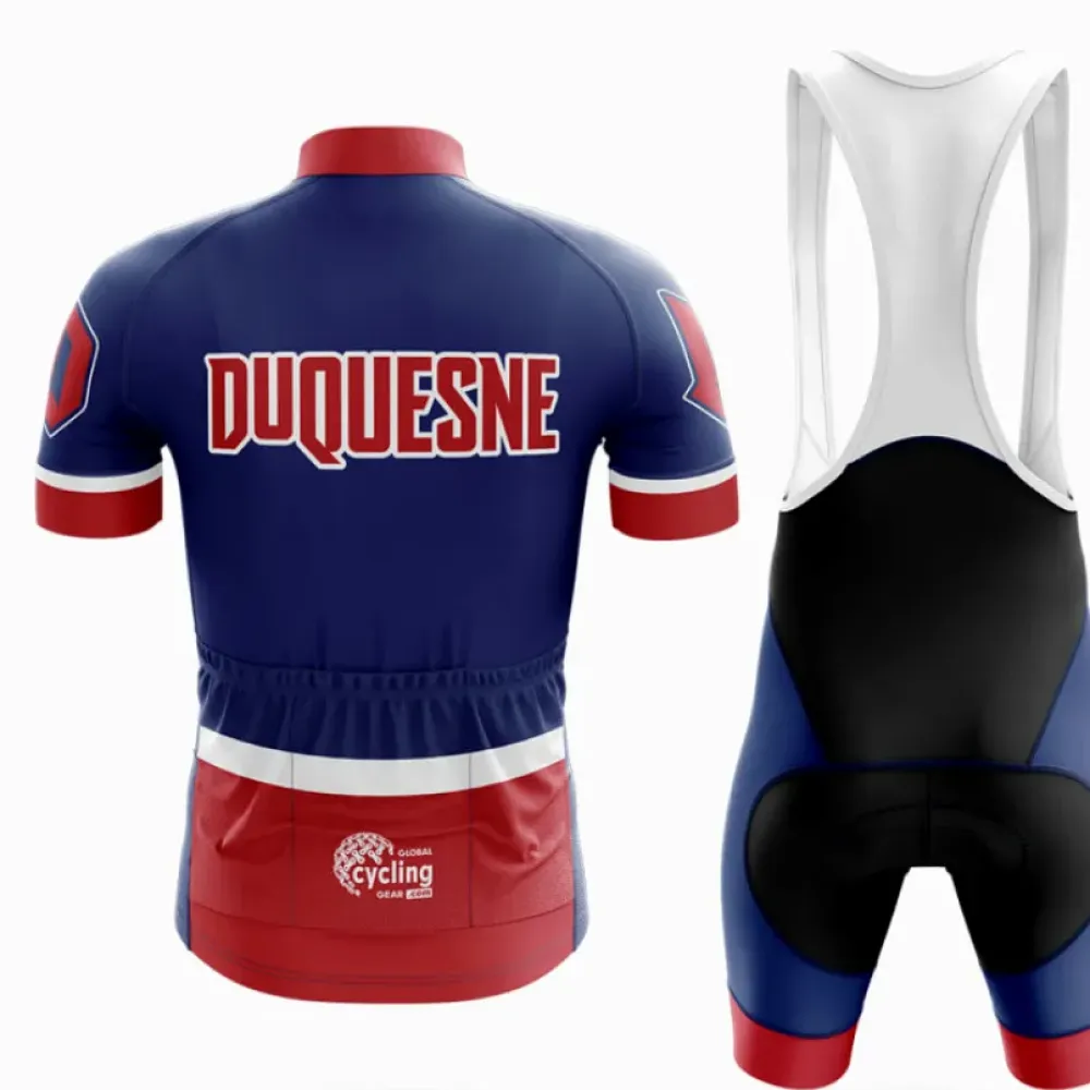 Duquesne Dukes Cycling Kit Full Set Navy/Red/White