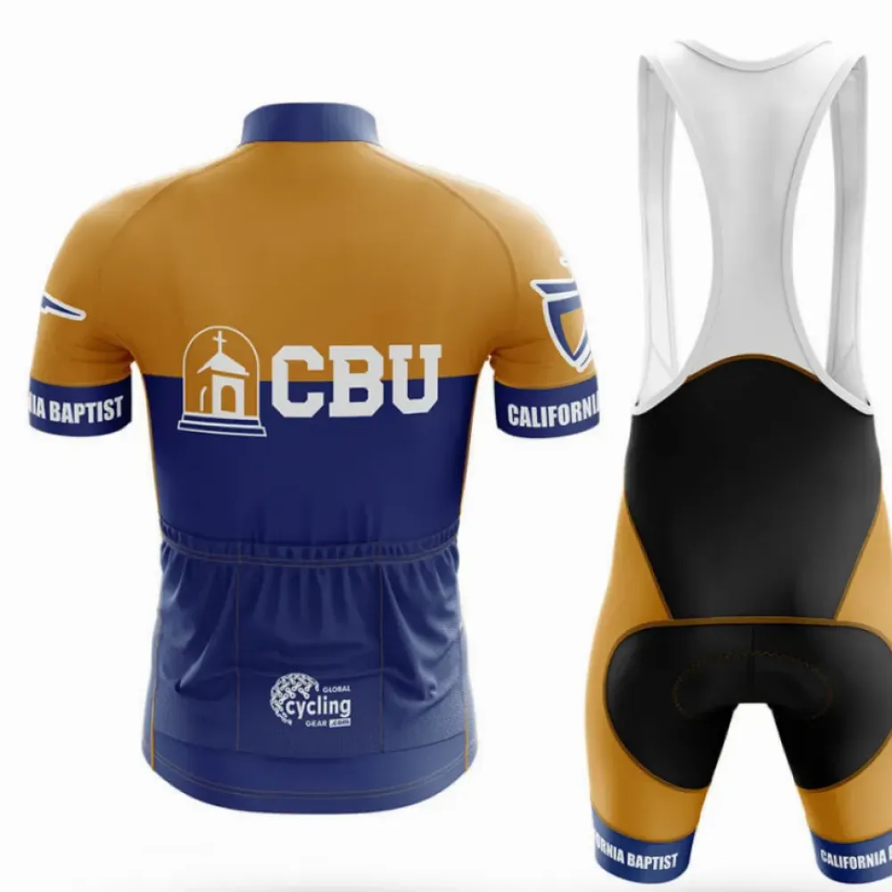 California Baptist University Cycling Jersey Ver.2 Feature Navy/Gold/White