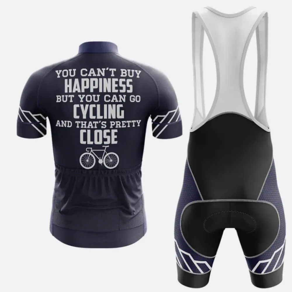 Happiness Men's Cycling Jersey Navy/White/Grey