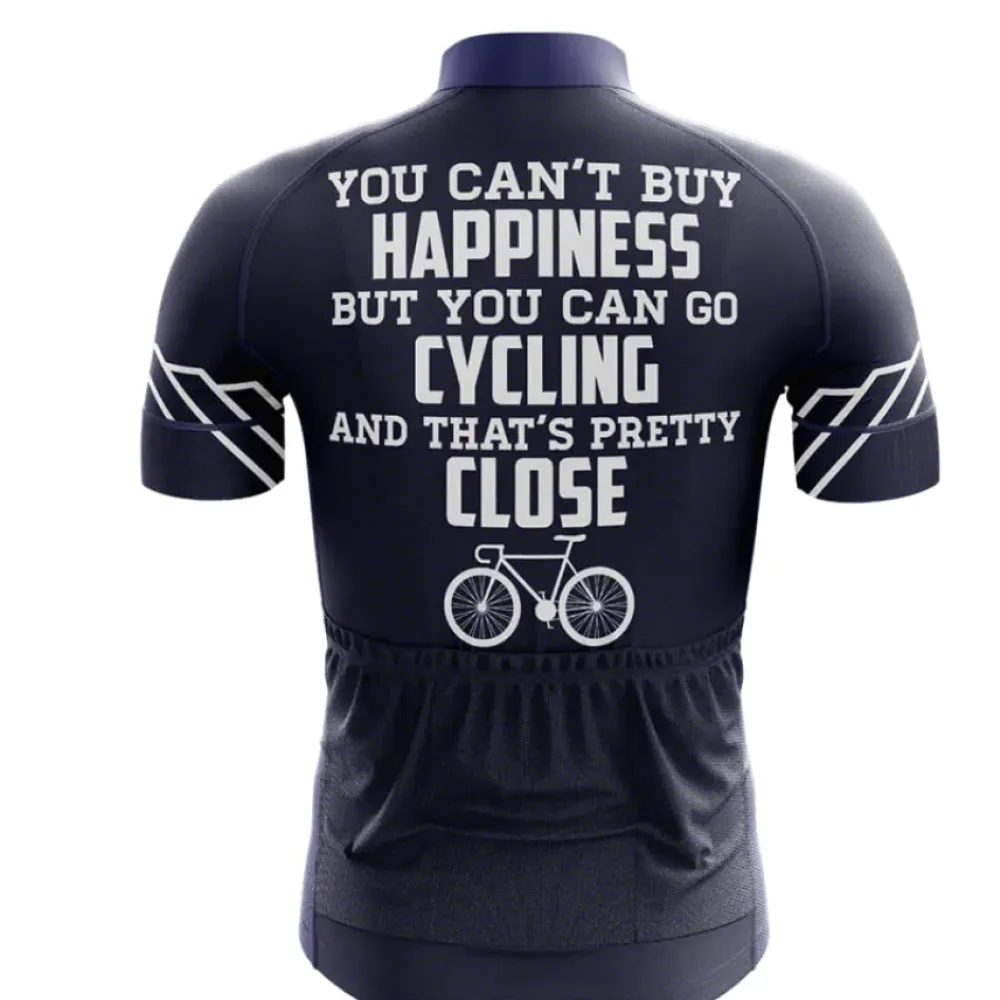 Happiness Men's Cycling Jersey Navy/White/Grey