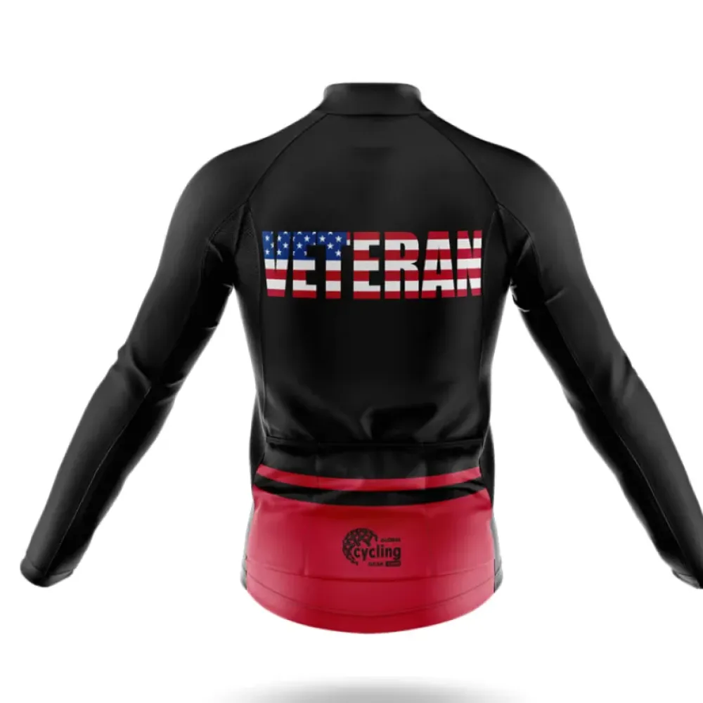 US Veteran Cycling Jersey American Pride Black/Red/White