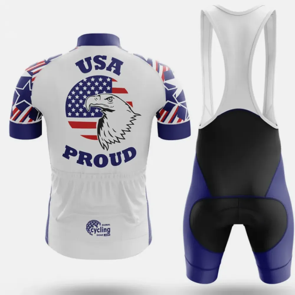 USA Proud Cycling Jersey American Pride White/Blue/Red
