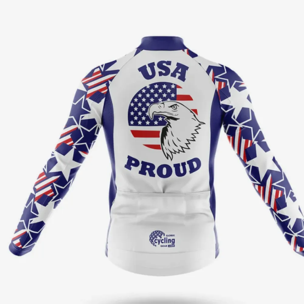 USA Proud Cycling Jersey American Pride White/Blue/Red