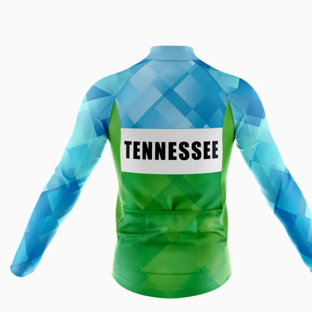 Tennessee S3 Cycling Jersey Green/Blue/Light Blue