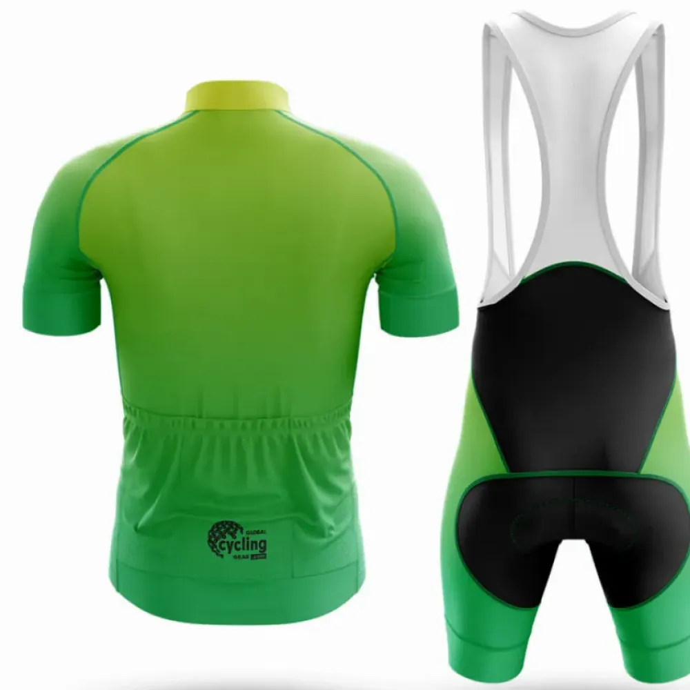 Cycling Jersey Long Sleeve Green Blend
