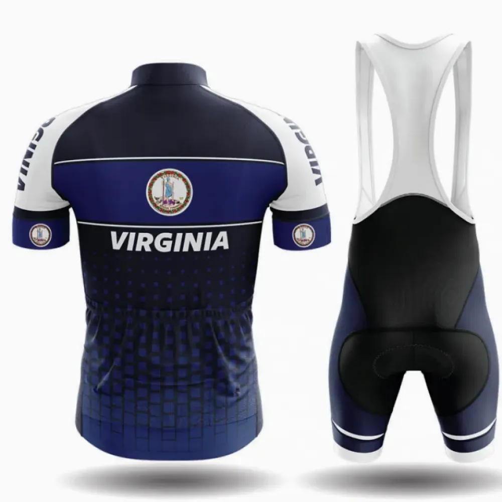 Virginia S1 Cycling Kit Full Set Navy/White/Blue