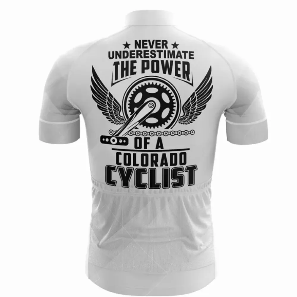 Colorado V8 Cycling Jersey Powerful White/Black/Grey