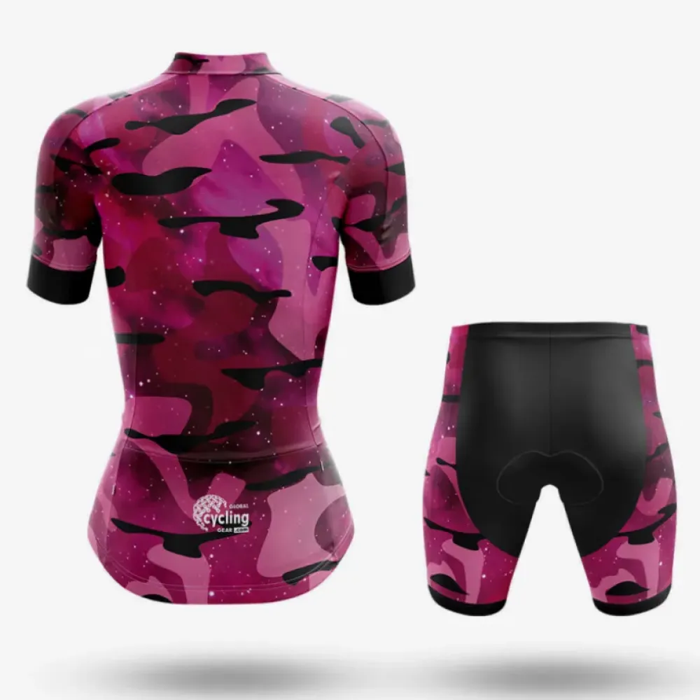 Cosmic Camo Women's Cycling Kit Pink/Black/Magenta