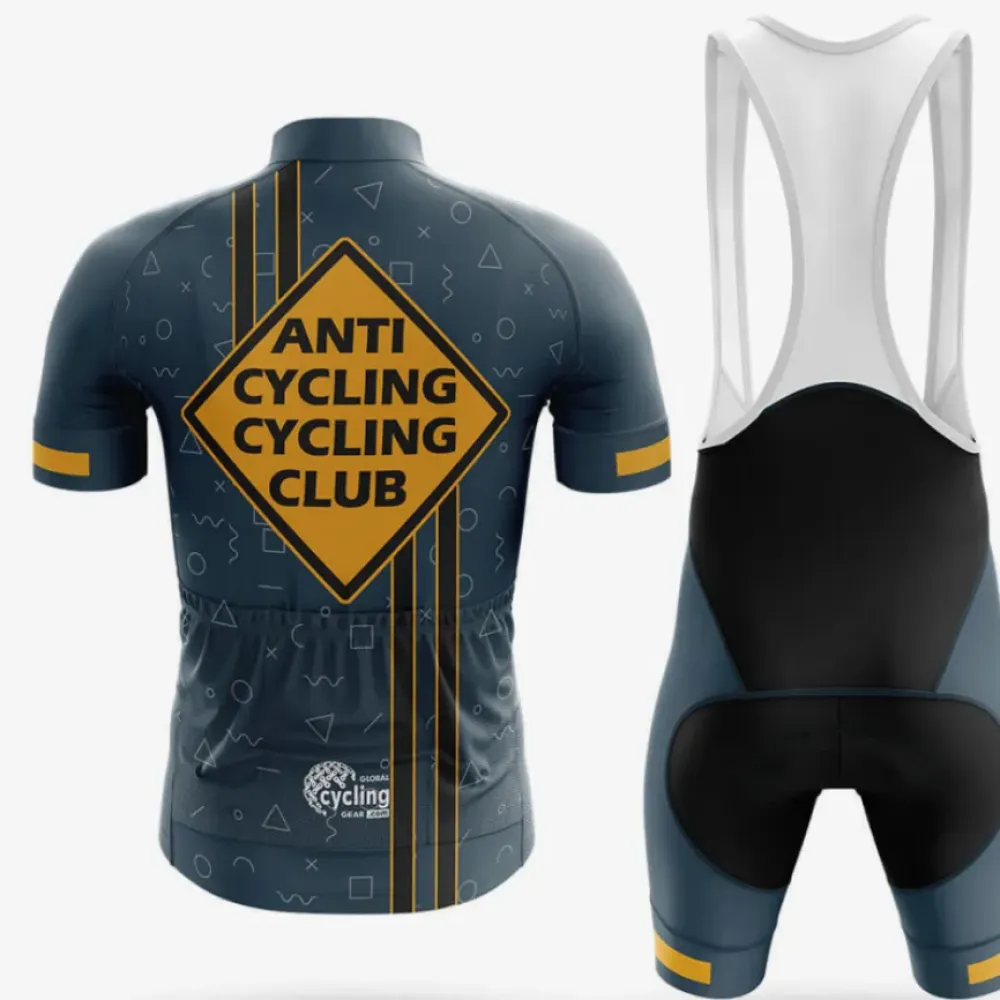 Anti Cycling Club Long Sleeve Navy/Yellow/Black