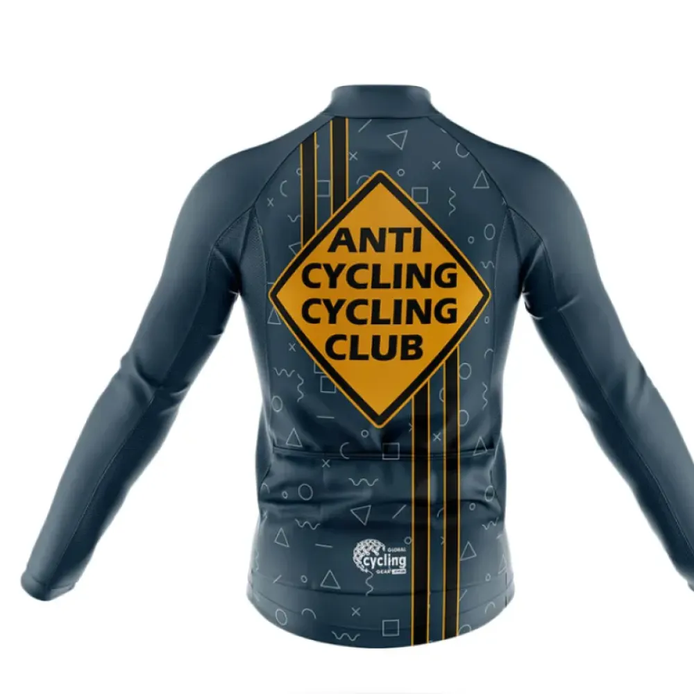 Anti Cycling Club Long Sleeve Navy/Yellow/Black