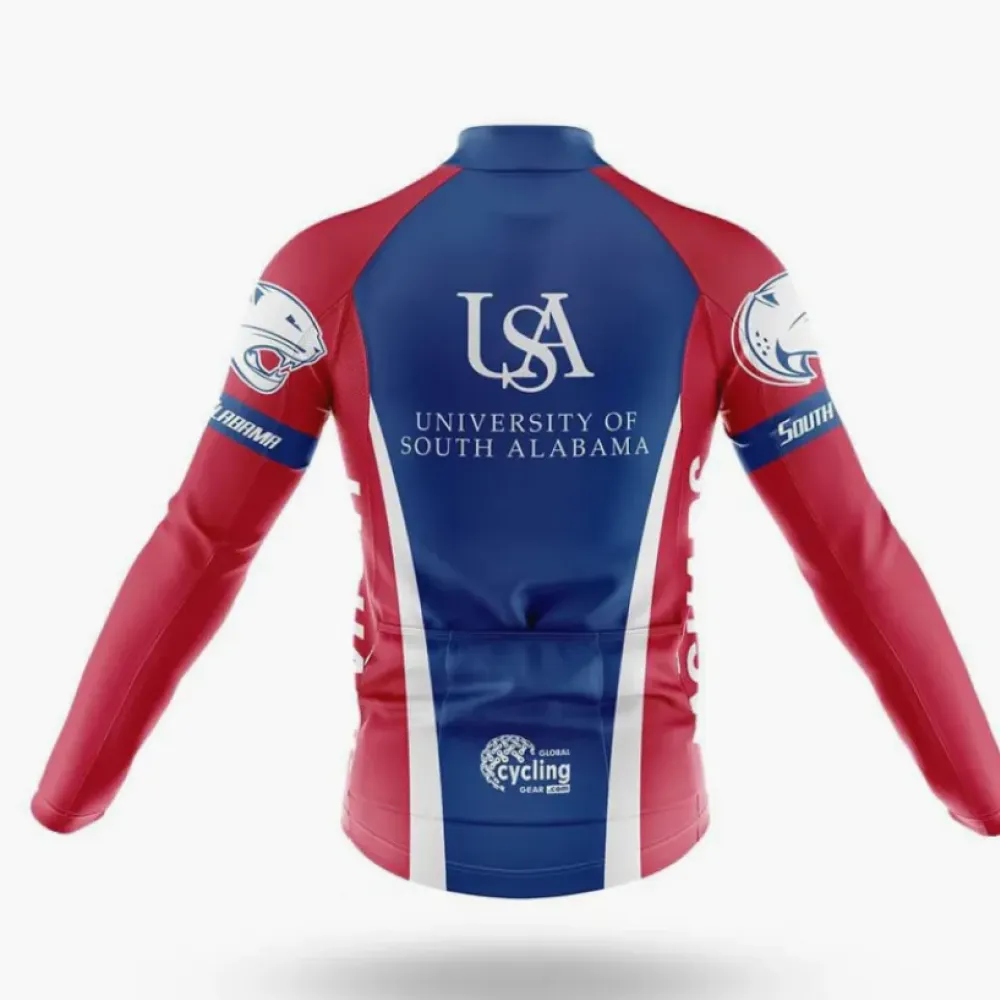 University of South Alabama Cycling Bibs Comfortable Red/Black/White