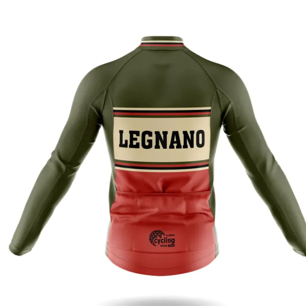 Legnano Cycling Bibs Comfortable Olive/White/Black