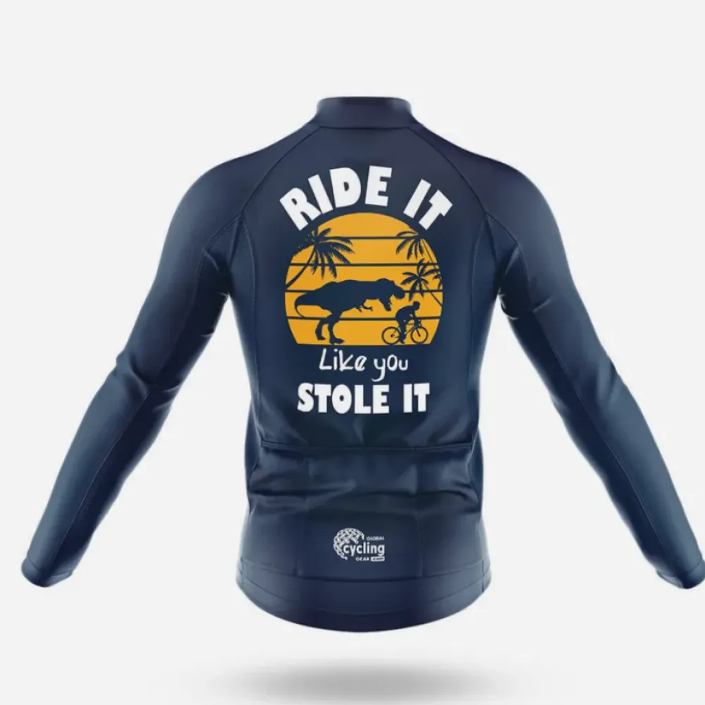 Cycling Kit Ride It Like You Stole It Navy/Yellow/White