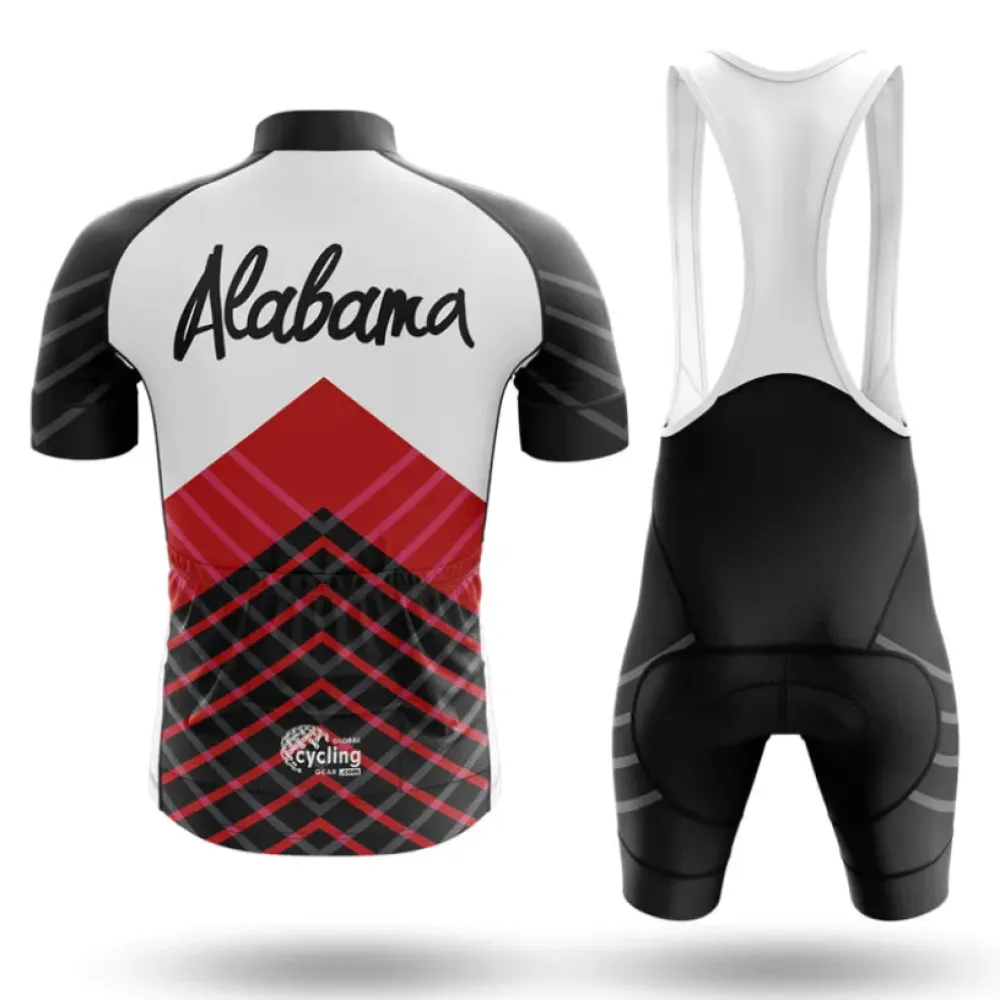 Alabama Symbol Cycling Kit Full Set Black/Red/White