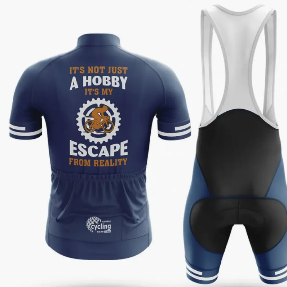 Cycling Bibs Escape Ver.2 Comfortable Navy/White/Blue